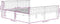 vidaXL - Bedframe - massief - grenenhout - honingbruin - 200x200 - cm
