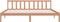 vidaXL - Bedframe - massief - grenenhout - honingbruin - 200x200 - cm