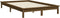 vidaXL - Bedframe - massief - grenenhout - honingbruin - 200x200 - cm