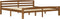 vidaXL - Bedframe - massief - grenenhout - honingbruin - 200x200 - cm