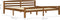 vidaXL - Bedframe - massief - grenenhout - honingbruin - 200x200 - cm