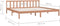 vidaXL - Bedframe - massief - grenenhout - honingbruin - 200x200 - cm