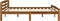 vidaXL - Bedframe - massief - grenenhout - honingbruin - 200x200 - cm