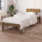 vidaXL - Bedframe - massief - grenenhout - honingbruin - 90x190 - cm