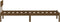 vidaXL - Bedframe - massief - grenenhout - honingbruin - 90x190 - cm