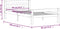 vidaXL - Bedframe - massief - grenenhout - honingbruin - 90x200 - cm