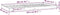vidaXL - Bedframe - massief - grenenhout - honingbruin - 90x200 - cm