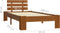 vidaXL - Bedframe - massief - grenenhout - honingbruin - 90x200 - cm