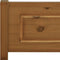 vidaXL - Bedframe - massief - grenenhout - honingbruin - 90x200 - cm