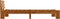 vidaXL - Bedframe - massief - grenenhout - honingbruin - 90x200 - cm