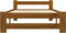 vidaXL - Bedframe - massief - grenenhout - honingbruin - 90x200 - cm