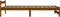 vidaXL - Bedframe - massief - grenenhout - honingbruin - 90x200 - cm