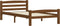 vidaXL - Bedframe - massief - grenenhout - honingbruin - 90x200 - cm