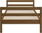 vidaXL - Bedframe - massief - grenenhout - honingbruin - 90x200 - cm
