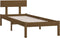 vidaXL - Bedframe - massief - grenenhout - honingbruin - 90x200 - cm