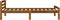 vidaXL - Bedframe - massief - grenenhout - honingbruin - 90x200 - cm