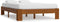 vidaXL - Bedframe - massief - grenenhout - lichtbruin - 120x200 - cm