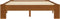 vidaXL - Bedframe - massief - grenenhout - lichtbruin - 120x200 - cm