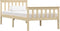 vidaXL - Bedframe - massief - grenenhout - natuurlijk - 100x200 - cm