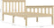 vidaXL - Bedframe - massief - grenenhout - natuurlijk - 100x200 - cm