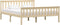 vidaXL - Bedframe - massief - grenenhout - natuurlijk - 160x200 - cm