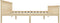 vidaXL - Bedframe - massief - grenenhout - natuurlijk - 160x200 - cm