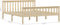 vidaXL - Bedframe - massief - grenenhout - natuurlijk - 160x200 - cm