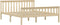 vidaXL - Bedframe - massief - grenenhout - natuurlijk - 160x200 - cm