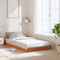 vidaXL - Bedframe - massief - grenenhout - wasbruin - 100x200 - cm