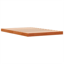 vidaXL - Bedframe - massief - grenenhout - wasbruin - 120x190 - cm