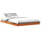 vidaXL - Bedframe - massief - grenenhout - wasbruin - 120x190 - cm