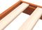 vidaXL - Bedframe - massief - grenenhout - wasbruin - 120x200 - cm