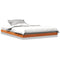 vidaXL - Bedframe - massief - grenenhout - wasbruin - 135x190 - cm