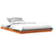 vidaXL - Bedframe - massief - grenenhout - wasbruin - 135x190 - cm