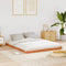 vidaXL - Bedframe - massief - grenenhout - wasbruin - 150x200 - cm