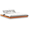 vidaXL - Bedframe - massief - grenenhout - wasbruin - 150x200 - cm