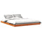 vidaXL - Bedframe - massief - grenenhout - wasbruin - 150x200 - cm
