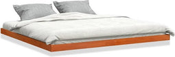 vidaXL - Bedframe - massief - grenenhout - wasbruin - 180x200 - cm