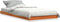 vidaXL - Bedframe - massief - grenenhout - wasbruin - 75x190 - cm