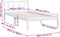 vidaXL - Bedframe - massief - grenenhout - wit - 100x200 - cm