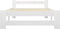 vidaXL - Bedframe - massief - grenenhout - wit - 100x200 - cm
