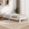 vidaXL - Bedframe - massief - grenenhout - wit - 100x200 - cm