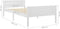 vidaXL - Bedframe - massief - grenenhout - wit - 100x200 - cm