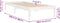 vidaXL - Bedframe - massief - grenenhout - wit - 100x200 - cm