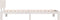 vidaXL - Bedframe - massief - grenenhout - wit - 100x200 - cm