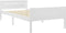 vidaXL - Bedframe - massief - grenenhout - wit - 100x200 - cm