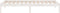 vidaXL - Bedframe - massief - grenenhout - wit - 100x200 - cm