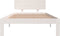 vidaXL - Bedframe - massief - grenenhout - wit - 100x200 - cm