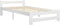 vidaXL - Bedframe - massief - grenenhout - wit - 100x200 - cm