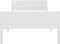 vidaXL - Bedframe - massief - grenenhout - wit - 100x200 - cm